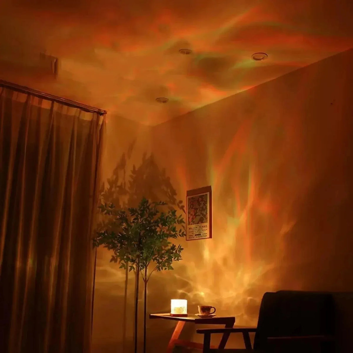 Aurora Night Light Lamp – 16 Colors LED USB Projection