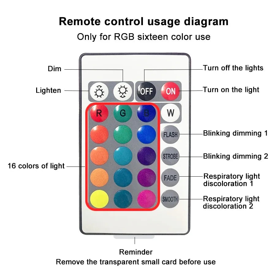 Aurora Night Light Lamp – 16 Colors LED USB Projection