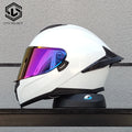 Casco Moto Full Face LVS – Doppia Visiera, Ala Posteriore e Certificazione DOT
